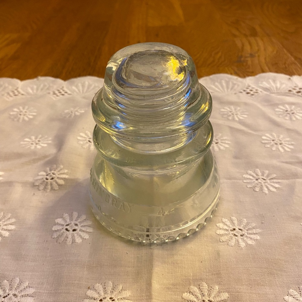 Hemingray Vintage Glass Insulator, Made in USA, Excellent Condition